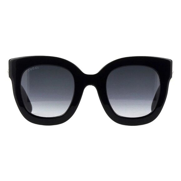NEW GUCCI GG0208S 001 WOMEN BLACK CAT EYE SUNGLASSES main image 4